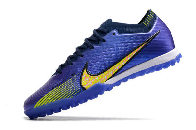 Nike Air Zoom Mercurial Vapor 15 Elite TF Football Shoes - Blue/Green/Yellow