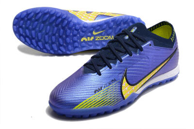 Nike Air Zoom Mercurial Vapor 15 Elite TF Football Shoes - Blue/Green/Yellow