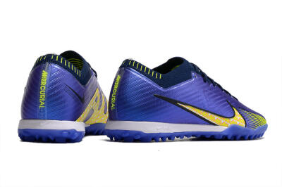 Nike Air Zoom Mercurial Vapor 15 Elite TF Football Shoes - Blue/Green/Yellow