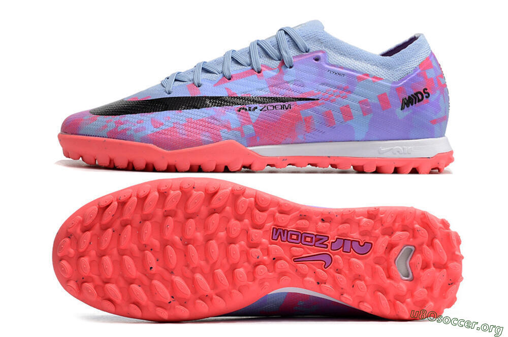 Nike Air Zoom Mercurial Vapor 15 Elite TF Football Shoes - Blue/Purple/Red 1