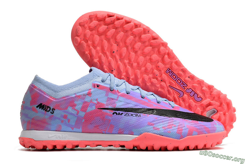 Nike Air Zoom Mercurial Vapor 15 Elite TF Football Shoes - Blue/Purple/Red 2