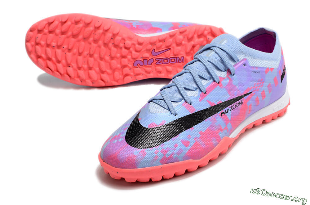 Nike Air Zoom Mercurial Vapor 15 Elite TF Football Shoes - Blue/Purple/Red 0