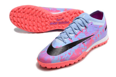 Nike Air Zoom Mercurial Vapor 15 Elite TF Football Shoes - Blue/Purple/Red