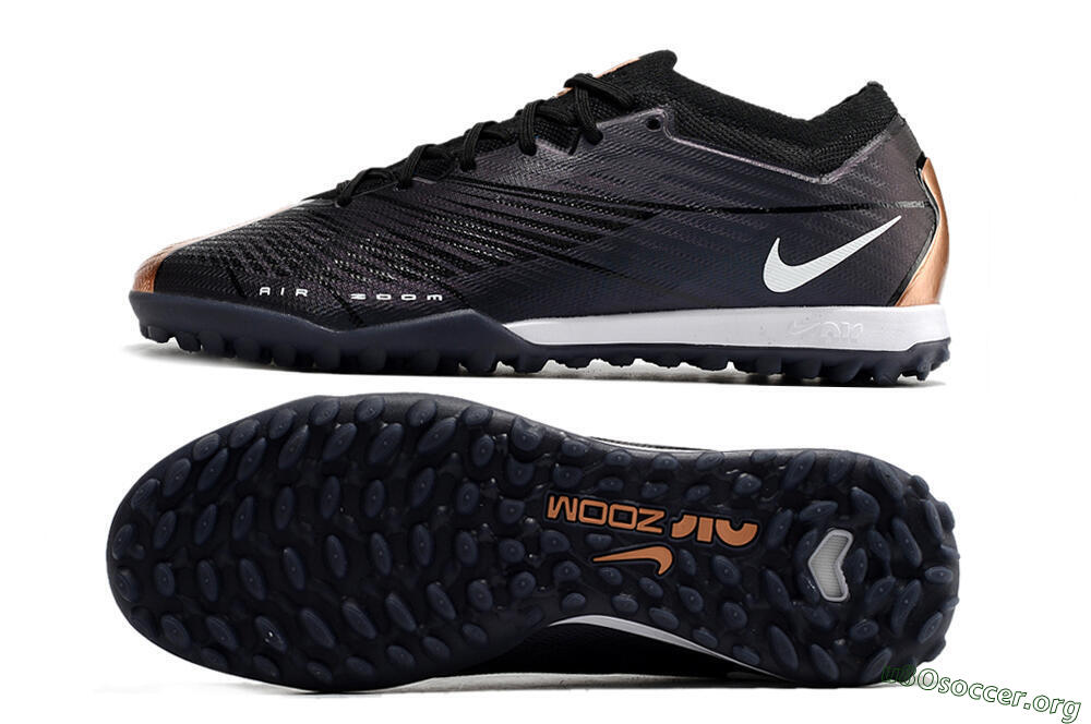 Nike Air Zoom Mercurial Vapor 15 Elite TF Football Shoes - Black/White 1