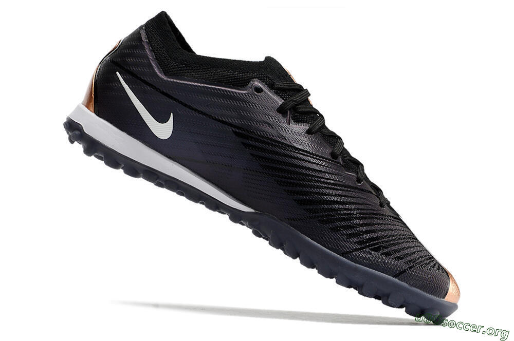 Nike Air Zoom Mercurial Vapor 15 Elite TF Football Shoes - Black/White 4