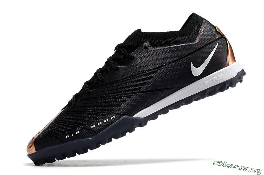 Nike Air Zoom Mercurial Vapor 15 Elite TF Football Shoes - Black/White 5