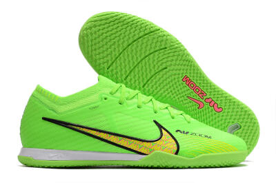Nike Air Zoom Mercurial Vapor 15 Elite IC Football Shoes - Green/Yellow/Pink