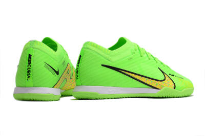 Nike Air Zoom Mercurial Vapor 15 Elite IC Football Shoes - Green/Yellow/Pink