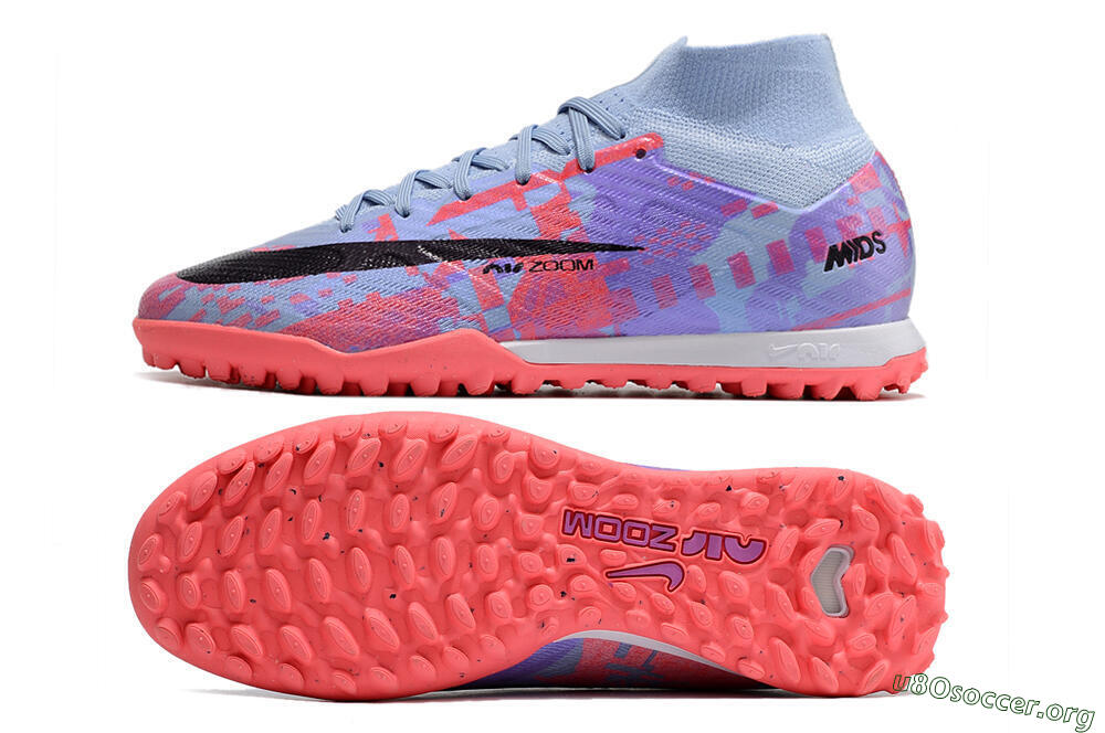 Nike Air Zoom Mercurial Superfly 9 Elite TF Football Shoes - Blue/Purple/Red 1