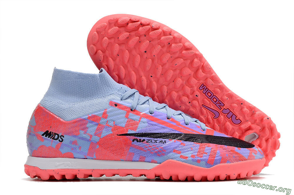 Nike Air Zoom Mercurial Superfly 9 Elite TF Football Shoes - Blue/Purple/Red 2
