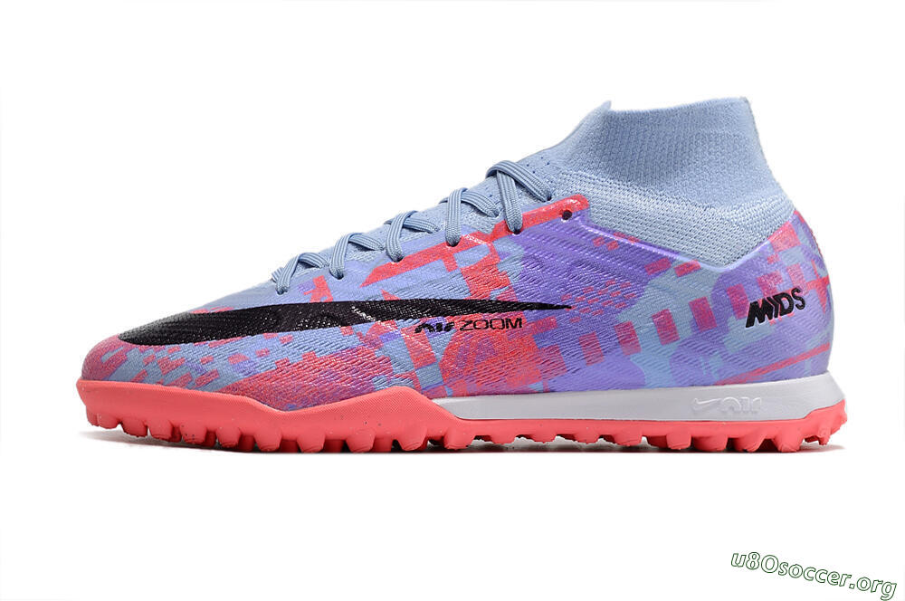 Nike Air Zoom Mercurial Superfly 9 Elite TF Football Shoes - Blue/Purple/Red 3