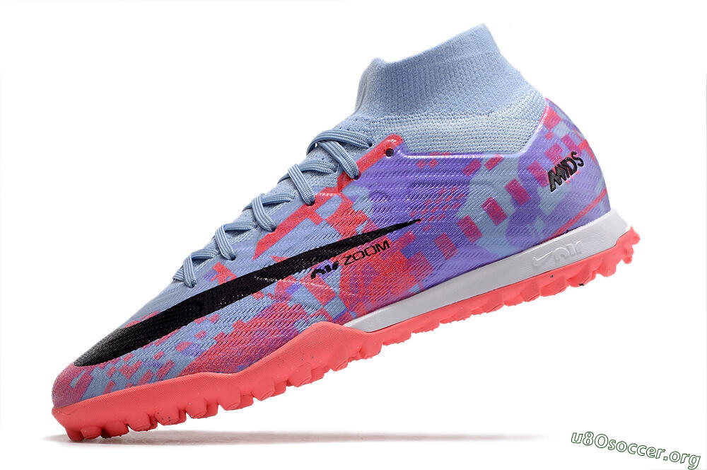 Nike Air Zoom Mercurial Superfly 9 Elite TF Football Shoes - Blue/Purple/Red 5