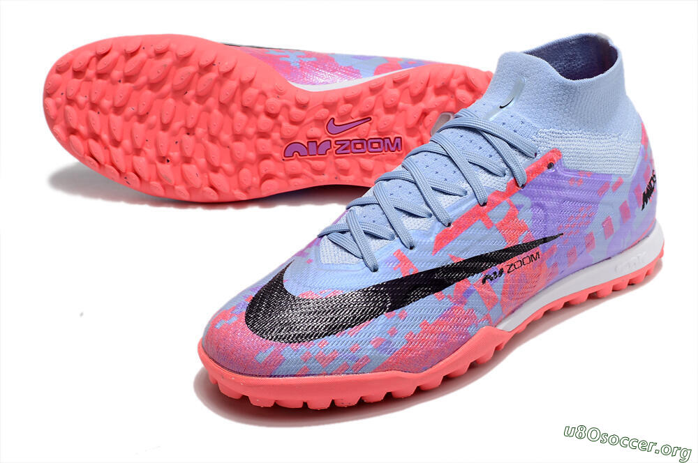 Nike Air Zoom Mercurial Superfly 9 Elite TF Football Shoes - Blue/Purple/Red 0