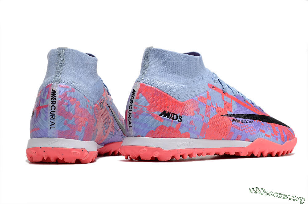 Nike Air Zoom Mercurial Superfly 9 Elite TF Football Shoes - Blue/Purple/Red 6