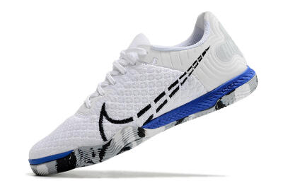 Nike Reactgato IC Football Shoes - White/Black/Blue