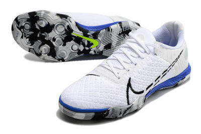 Nike Reactgato IC Football Shoes - White/Black/Blue
