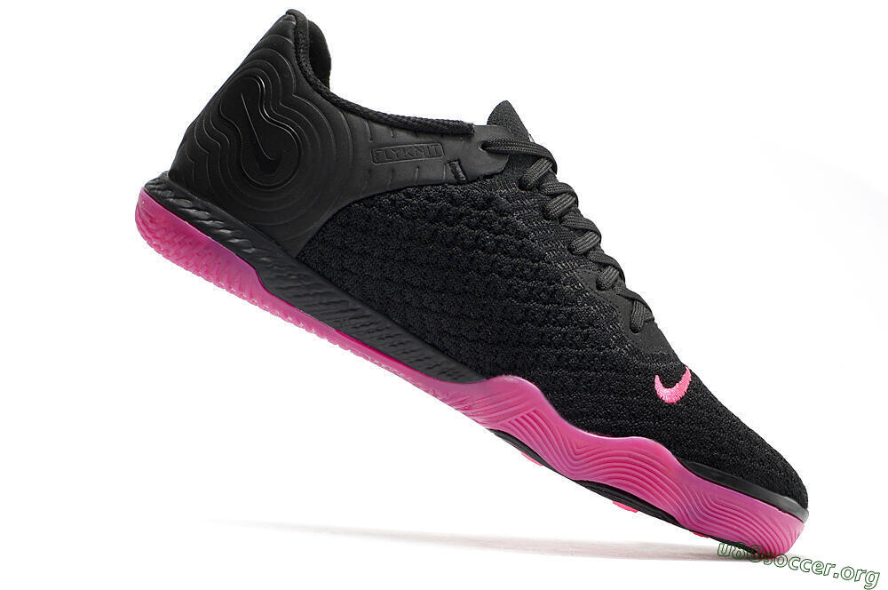 Nike Reactgato IC Football Shoes - Black/Pink 4