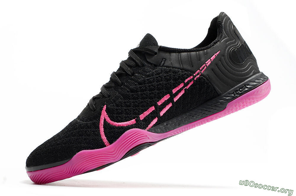 Nike Reactgato IC Football Shoes - Black/Pink 5