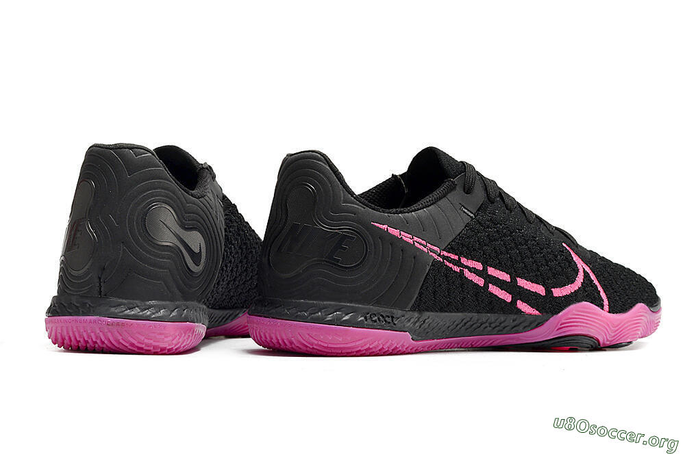 Nike Reactgato IC Football Shoes - Black/Pink 6
