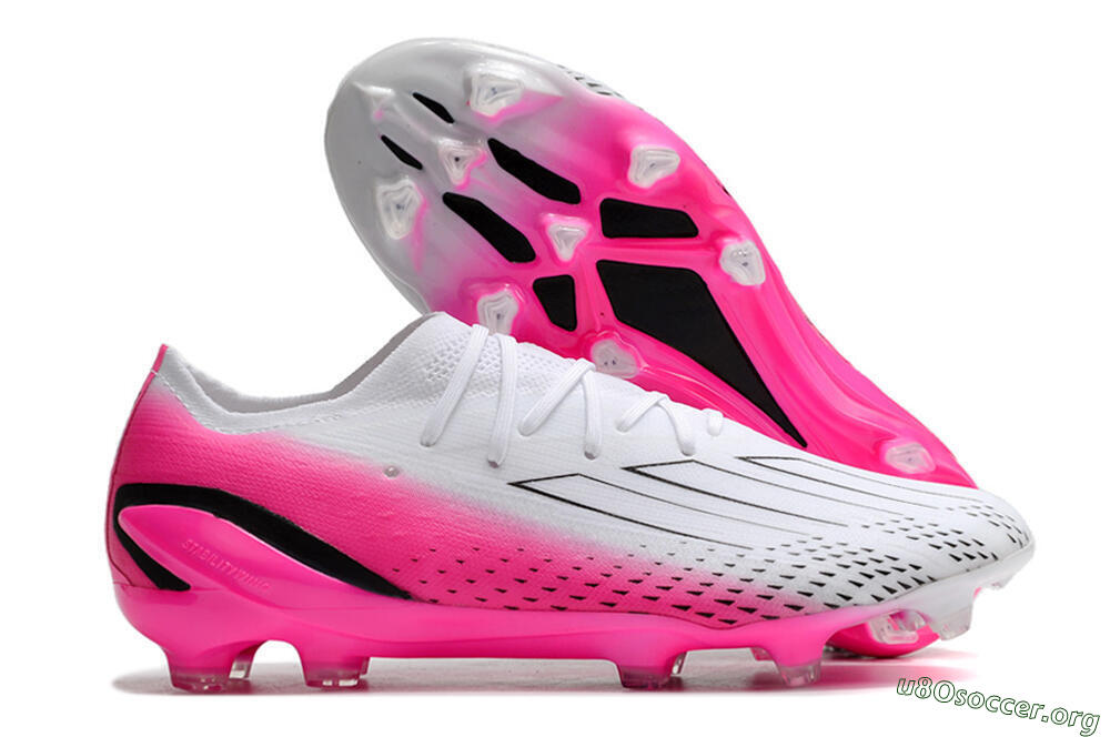Adidas X Speedportal.1 FG Football Boots - White/Pink/Black 2