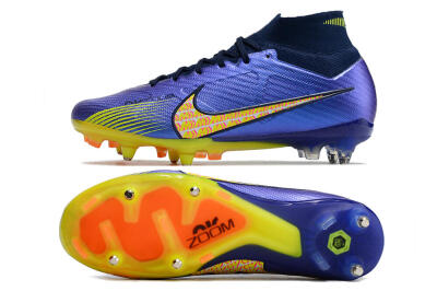 Nike Air Zoom Mercurial Superfly 9 Elite SG Football Boots - Blue/Yellow/Pink