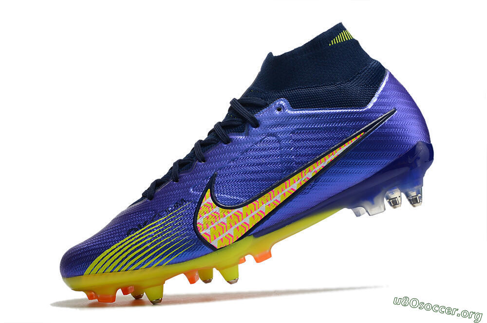 Nike Air Zoom Mercurial Superfly 9 Elite SG Football Boots - Blue/Yellow/Pink 5