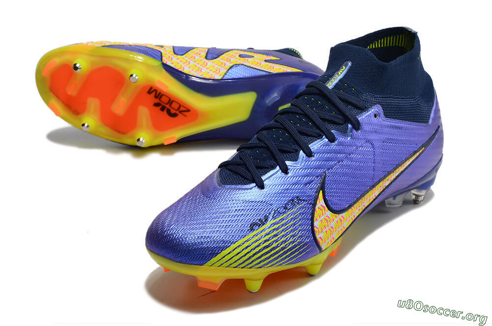 Nike Air Zoom Mercurial Superfly 9 Elite SG Football Boots - Blue/Yellow/Pink 0