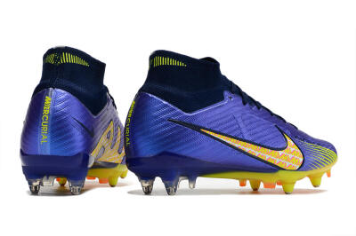 Nike Air Zoom Mercurial Superfly 9 Elite SG Football Boots - Blue/Yellow/Pink