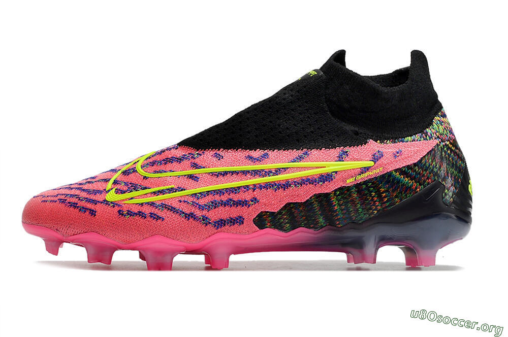 Nike Phantom GX Elite DF FG Football Boots - Pink/Rainbow 3