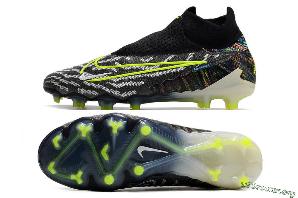Nike Phantom GX Elite DF FG Football Boots - Black/Rainbow 1