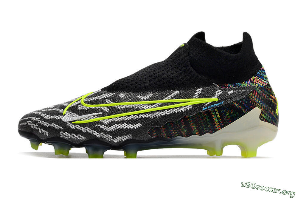 Nike Phantom GX Elite DF FG Football Boots - Black/Rainbow 3