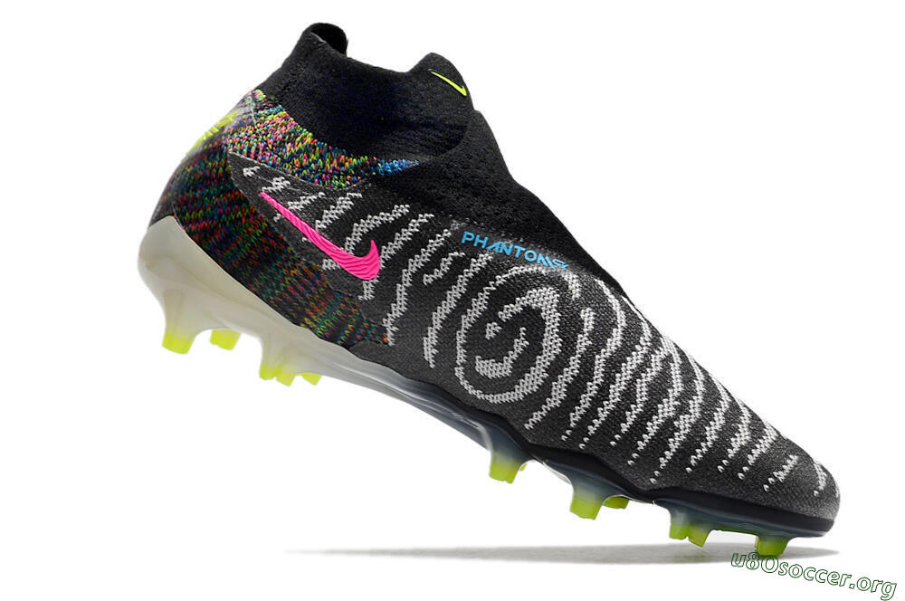 Nike Phantom GX Elite DF FG Football Boots - Black/Rainbow 4