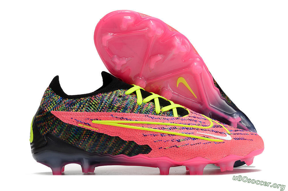 Nike Phantom GX Elite FG Football Boots - Pink/Rainbow 2