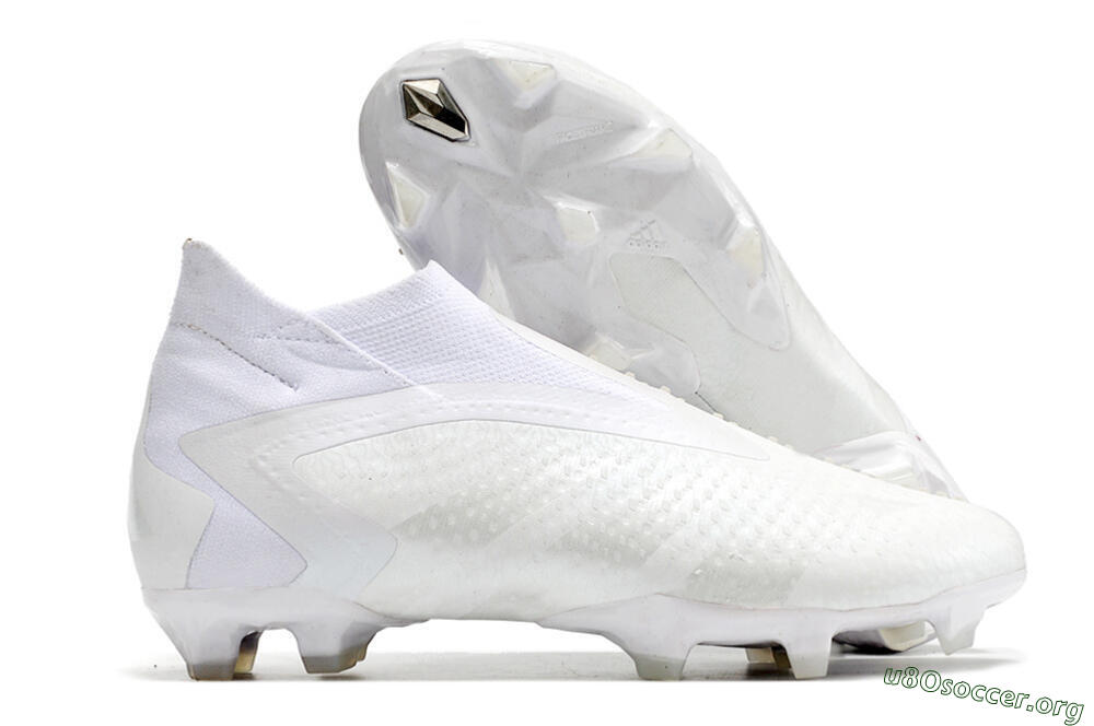 Adidas Predator Accuracy+ FG Football Boots - White/White 2