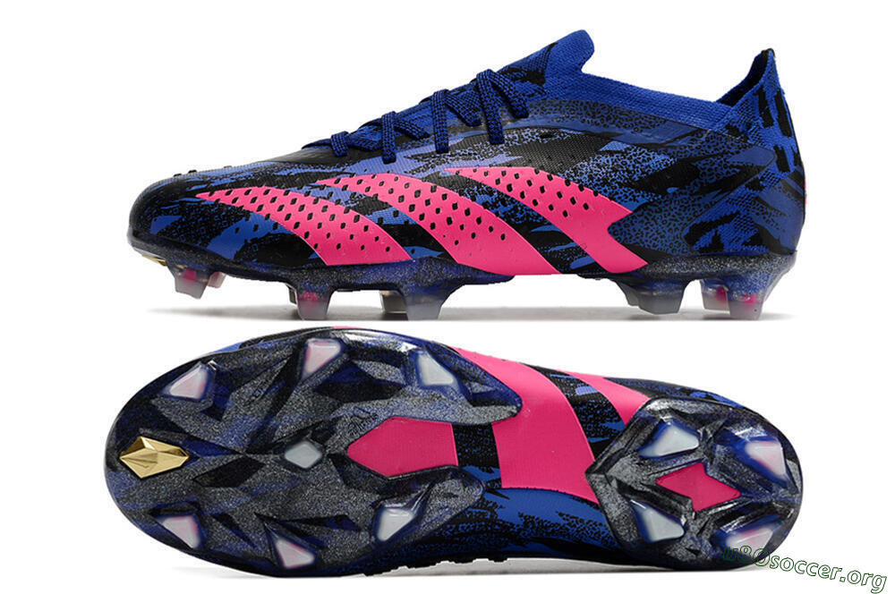 Adidas Predator Accuracy.1 Paul Pogba FG Football Boots - Blue/Black/Pink 1