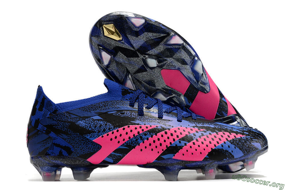 Adidas Predator Accuracy.1 Paul Pogba FG Football Boots - Blue/Black/Pink 2