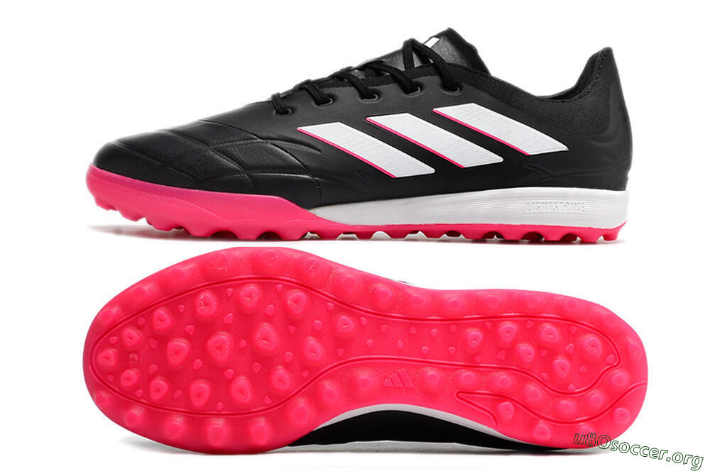 Adidas Copa Pure.3 TF Football Shoes - Black/Pink/White 1