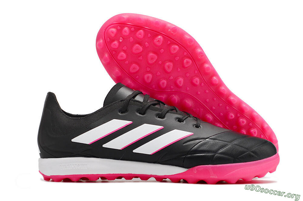 Adidas Copa Pure.3 TF Football Shoes - Black/Pink/White 2