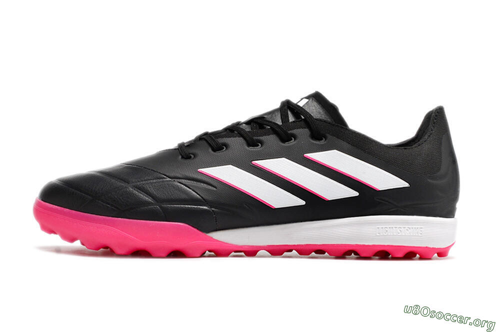 Adidas Copa Pure.3 TF Football Shoes - Black/Pink/White 3