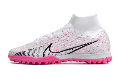 Nike Air Zoom Mercurial Superfly 9 Elite TF Football Shoes - White/Black/Pink