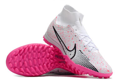 Nike Air Zoom Mercurial Superfly 9 Elite TF Football Shoes - White/Black/Pink