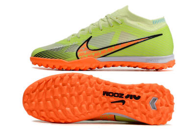 Nike Air Zoom Mercurial Vapor 15 Elite TF Football Shoes - Green/Black/Orange