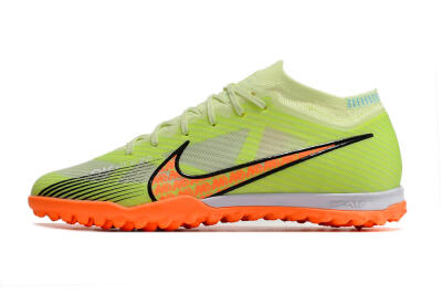 Nike Air Zoom Mercurial Vapor 15 Elite TF Football Shoes - Green/Black/Orange