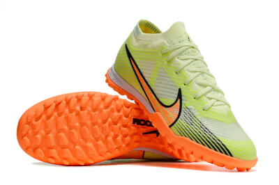 Nike Air Zoom Mercurial Vapor 15 Elite TF Football Shoes - Green/Black/Orange