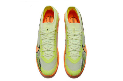 Nike Air Zoom Mercurial Vapor 15 Elite TF Football Shoes - Green/Black/Orange