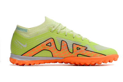 Nike Air Zoom Mercurial Vapor 15 Elite TF Football Shoes - Green/Black/Orange