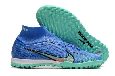 Nike Air Zoom Mercurial Superfly 9 Elite TF Football Shoes - Blue/Green/Black