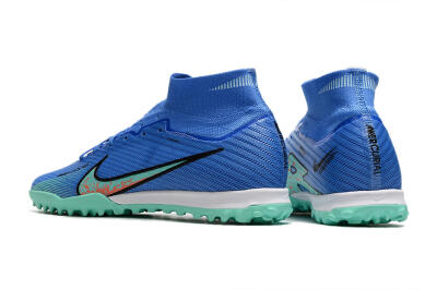 Nike Air Zoom Mercurial Superfly 9 Elite TF Football Shoes - Blue/Green/Black