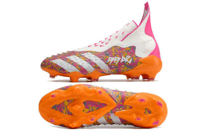 Adidas Predator Freak+ FG Football Boots - White/Orange