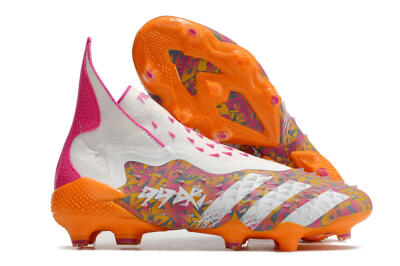 Adidas Predator Freak+ FG Football Boots - White/Orange